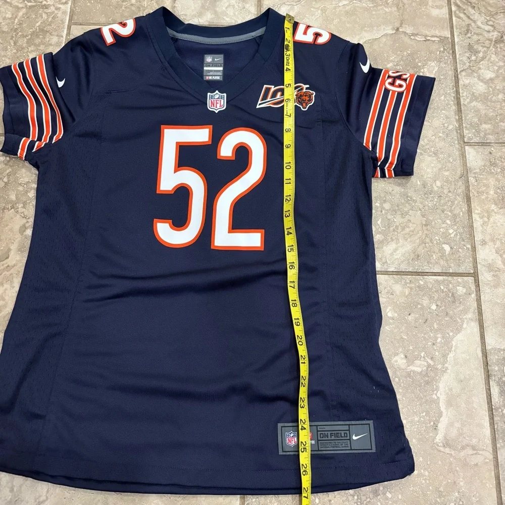 Nike Women’s Chicago Bears Khalil Mack Navy 100th Season On field‎ Jersey sz L